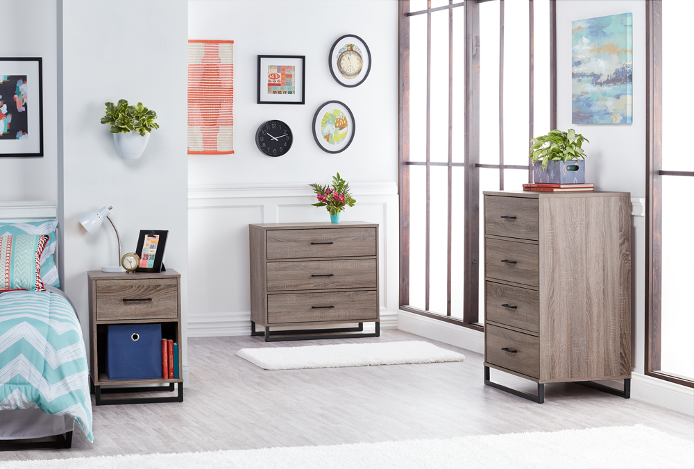 target mixed material nightstand
